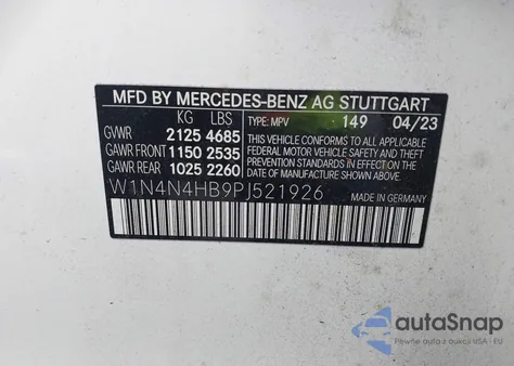 2023 Mercedes-Benz Gla 250 4Matic from USA, damaged, VIN W1N4N4HB9PJ521926